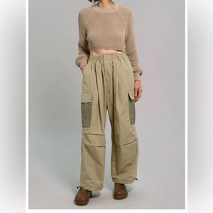 Frankie shop Stu color block cargo pants women’s UNISEX  size XXS